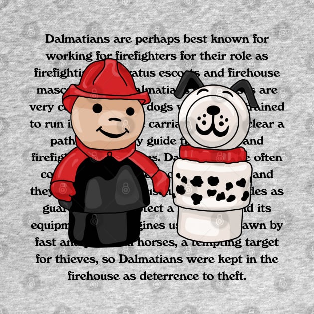 Little People Fire Fighter and Dalmatian by Slightly Unhinged